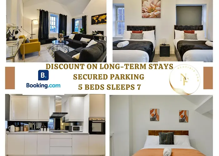 Spacious Three Bedroom Sleeps 7 Secured Free Parking